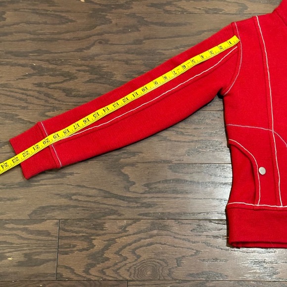 Vibrant Red Women's Turtleneck Sweater - Picture 6 of 8